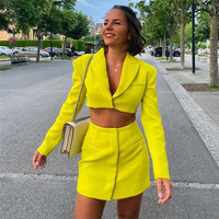 Hollow Out talia żakiet z dzianiny dresowej Sexy biuro Laidies z długim rękawem Bodycon znosić kobiety lato szata koszulka Femme szykowny płaszcz Abrigo 2